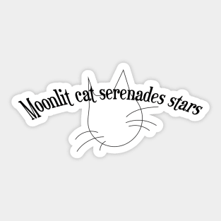 Moonlit Cat Sticker